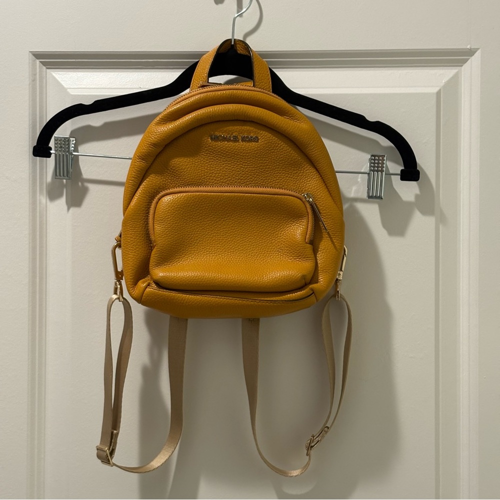 Michael Kors Yellow Leather Backpack